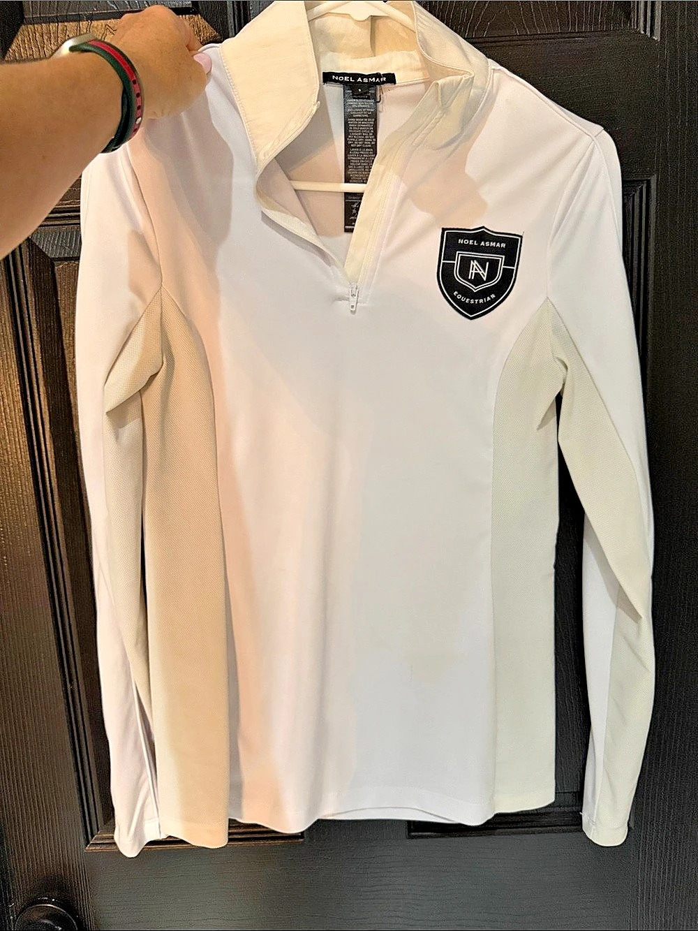 Noel Asmar Equestrian Quarter Zip in White Size Small Like New